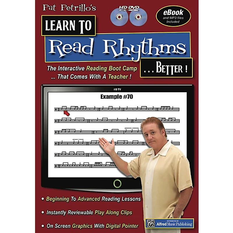 Alfred Pat Petrillos Learn to Read Rhythms . . . Better! 2 DVDs