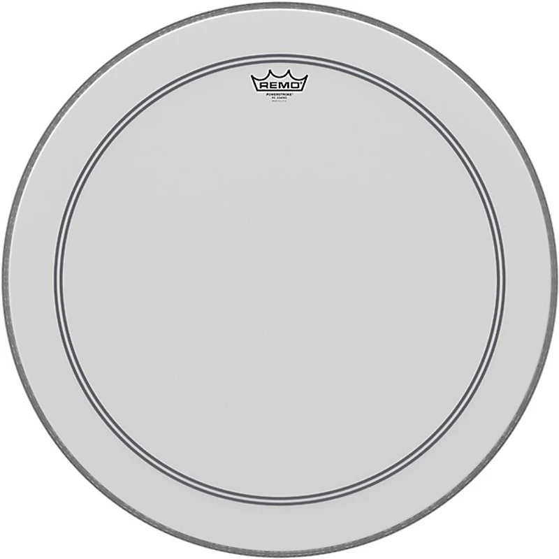 Remo Bass, Powerstroke 3, Coated, 23" Diameter, 2-1/2" White FALAM Patch