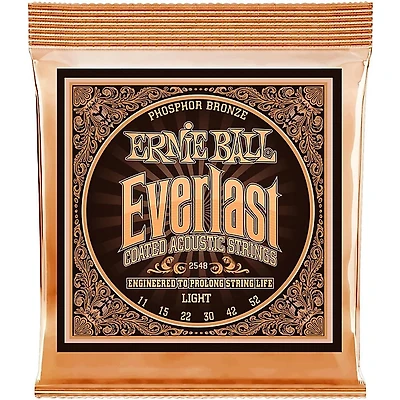 Ernie Ball 2548 Everlast Phosphor Light Acoustic Guitar Strings