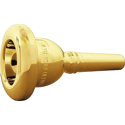 Bach Standard Series Small Shank Trombone Mouthpiece in Gold