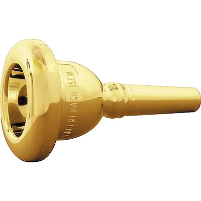 Bach Standard Series Small Shank Trombone Mouthpiece in Gold