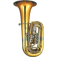 Miraphone 186-4U Series 4-Valve Yellow Brass BBb Tuba with Hard Case