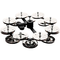 MEINL Headliner Hi Hat Tambourine Steel Jingles Black 2 Row