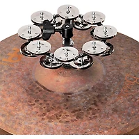 MEINL Headliner Hi Hat Tambourine Steel Jingles Black 2 Row