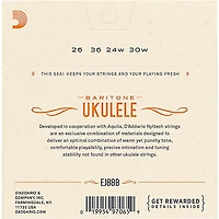 D'Addario EJ88B Nyltech Baritone Ukulele Strings