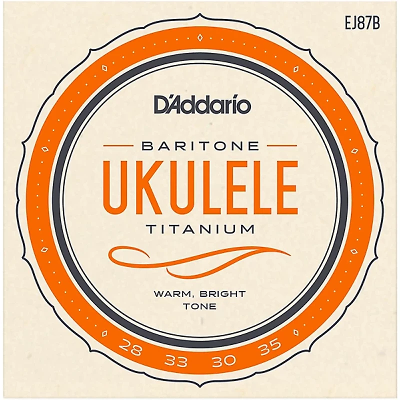 D'Addario EJ87B Titanium Baritone Ukulele Strings