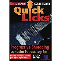 Hal Leonard Quick Licks John Petrucci Progressive Shredding DVD