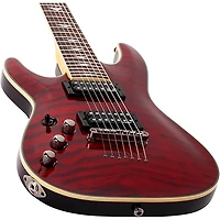 Schecter Guitar Research Omen Extreme-7 Left-Handed Electric Guitar Black Cherry