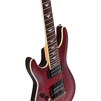 Schecter Guitar Research Omen Extreme-7 Left-Handed Electric Guitar Black Cherry