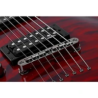 Schecter Guitar Research Omen Extreme-7 Left-Handed Electric Guitar Black Cherry