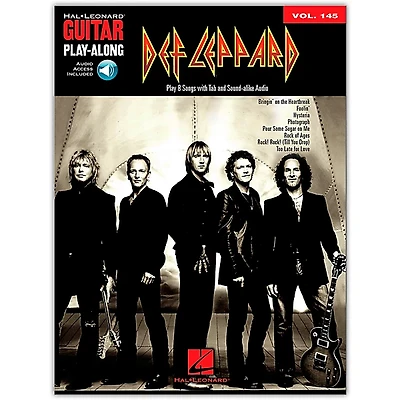 Hal Leonard Def Leppard Guitar Play-Along Volume 145 (Book/Online Audio)