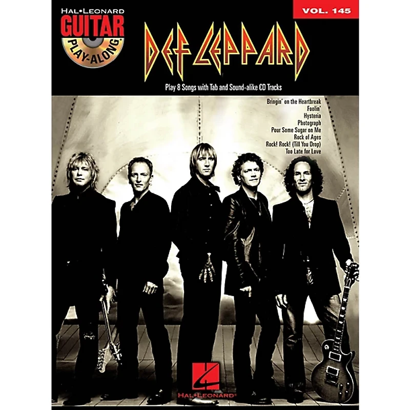 Hal Leonard Def Leppard Guitar Play-Along Volume 145 (Book/Online Audio)