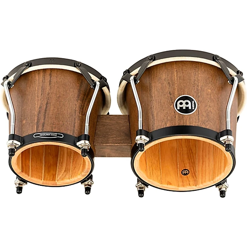 MEINL Headliner Traditional Designer Series Wood Bongos Walnut Brown 6.75 in. x 8 in.