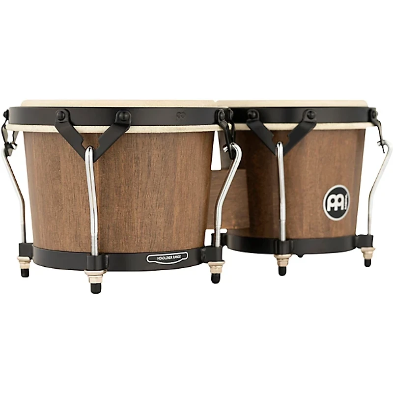 MEINL Headliner Traditional Designer Series Wood Bongos Walnut Brown 6.75 in. x 8 in.