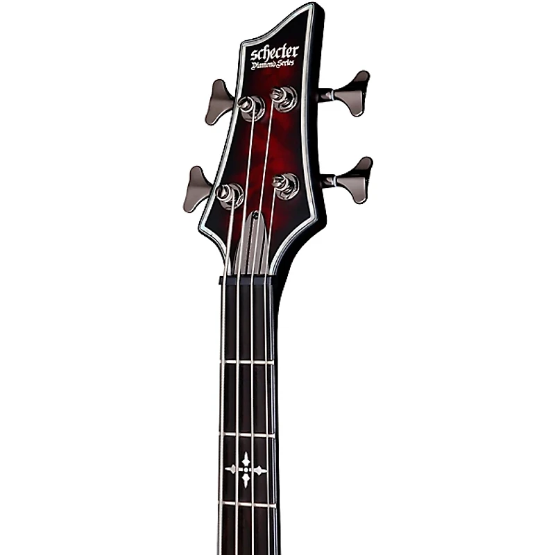 Schecter Guitar Research Hellraiser Extreme-4 Electric Bass Guitar Satin Crimson Red Burst