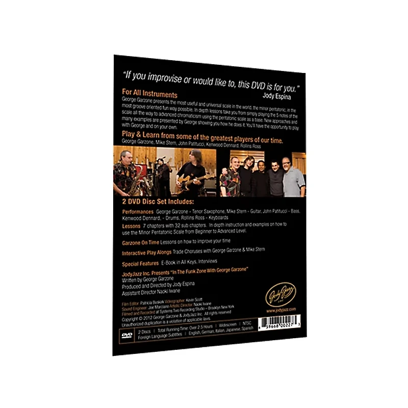 JodyJazz In the Funk Zone With George Garzone DVD