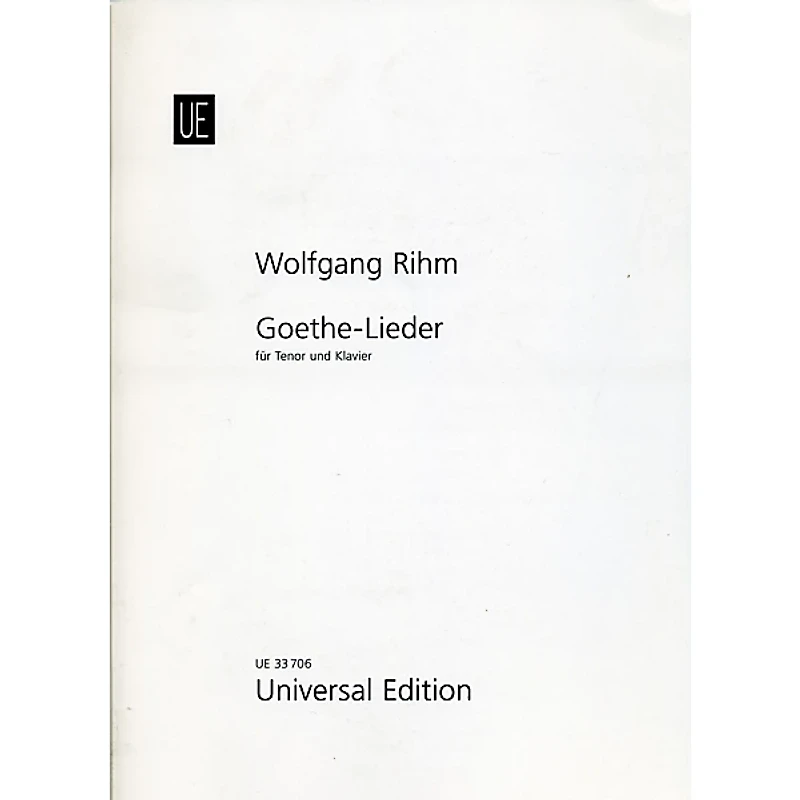 Theodore Presser Goethe-Lieder