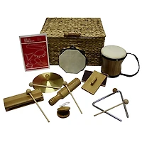 Rhythm Band Deluxe 9 Player Rhythm Kit Bamboo