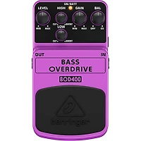 Behringer Bass Overdrive BOD400 Bass Effects Pedal