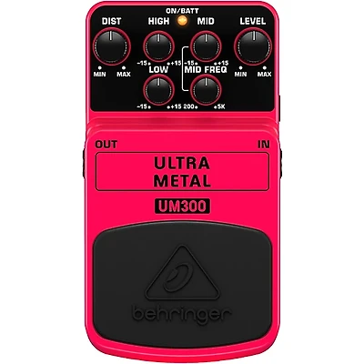 Behringer UM300 Ultra Metal Distortion Guitar Effects Pedal