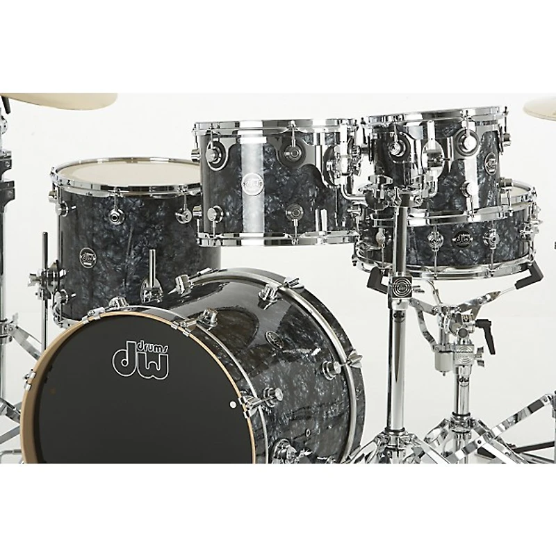 DW Performance Series 5-Piece Shell Pack Black Diamond with Chrome Hardware