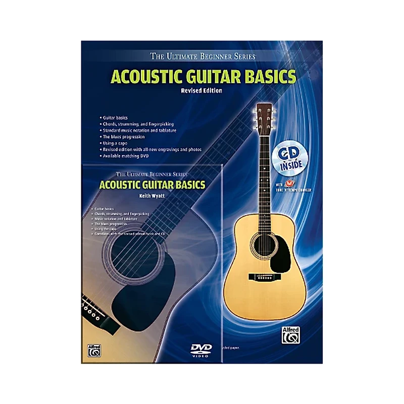 Alfred Ultimate Beginner Mega Pak Acoustic Guitar Basics (Rev. Ed.) Book, CD & DVD