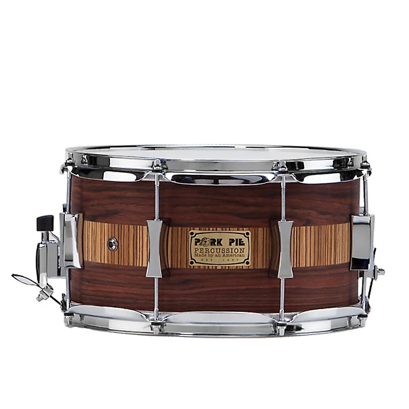 Pork Pie Rosewood Zebra Maple Snare Drum