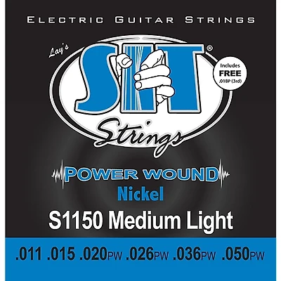 SIT Strings S1150 Medium Light Power Wound Nickel Electric Guitar Strings