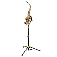 Hercules Tall Auto-Grab Sax Stand Black