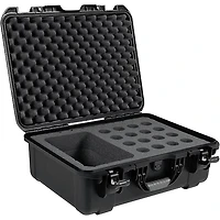 Gator GM-16-MIC-WP Waterproof Injection Molded Case for 16 Handheld Microphones Black