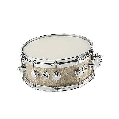 DW Collector's Series FinishPly Top Edge Snare Drum Broken Glass 14x6