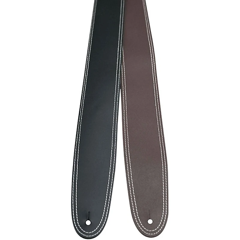 Perri's 2.5" Leather Guitar Strap With Contrast Stitch