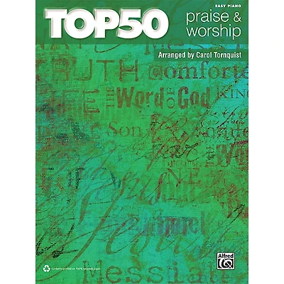 Alfred Top 50 Praise & Worship Easy Piano Book