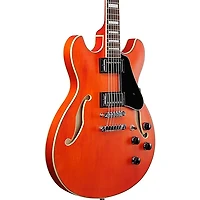 Ibanez Artcore AS73 Semi-Hollow Electric Guitar Transparent Tangerine Flat