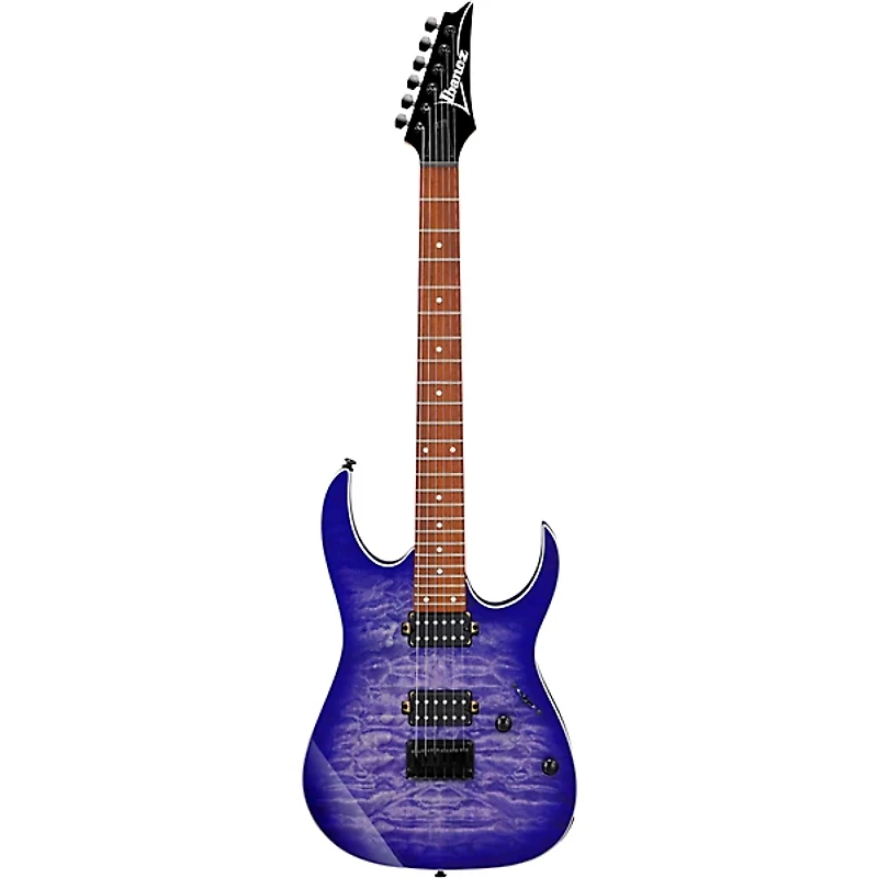 Ibanez RG421QM Quilted Maple Top Electric Guitar Cerulean Blue Burst