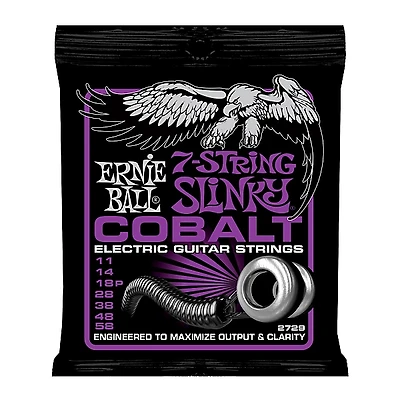 Ernie Ball 2729 Cobalt 7-String Power Slinky Electric Guitar Strings