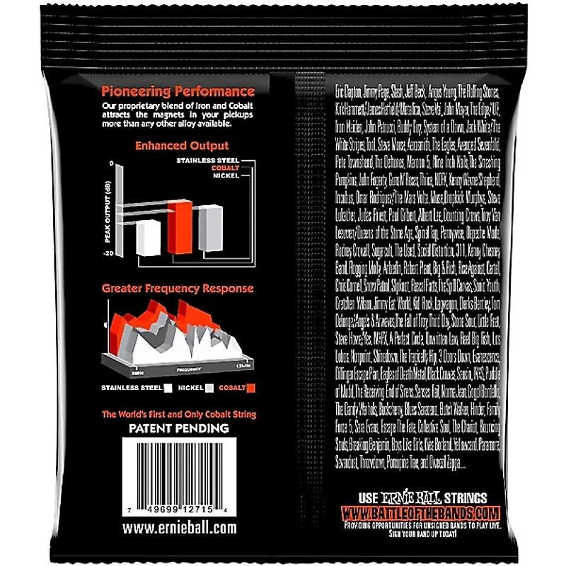 Ernie Ball P02730 Cobalt 7-String Skinny Top Heavy Bottom Electric Guitar Strings 10-62