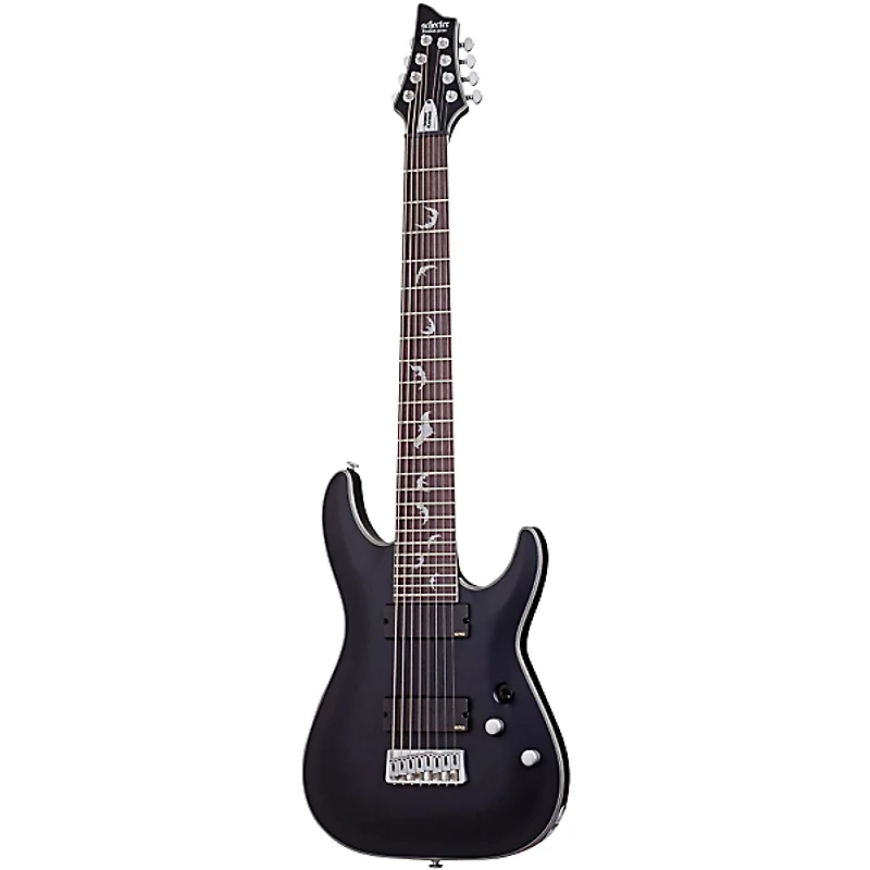 Schecter Guitar Research Damien Platinum 8-String Electric Guitar Satin Black