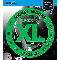 D'Addario EXL220BT Balanced Tension 40-95 Long Scale Electric Bass String Set