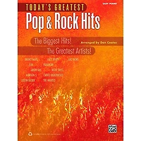 Alfred Today's Greatest Pop & Rock Hits Easy Piano Book