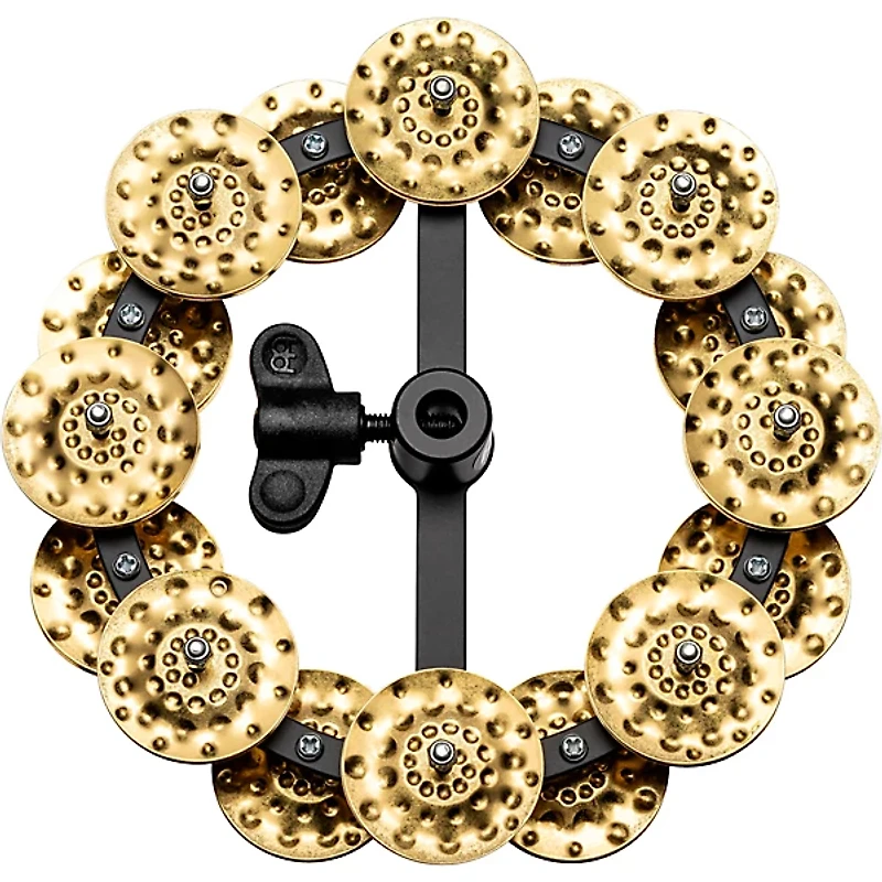 MEINL Headliner Series Hand Hammered Brass Jingles Hi-Hat Tambourine