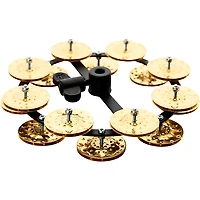 MEINL Headliner Series Hand Hammered Brass Jingles Hi-Hat Tambourine