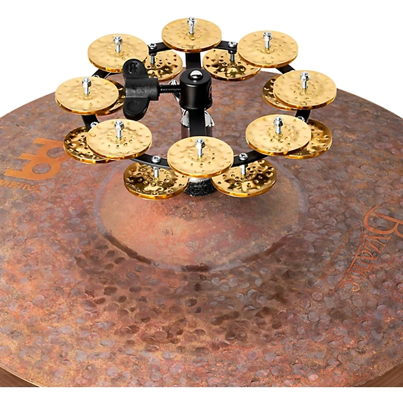 MEINL Headliner Series Hand Hammered Brass Jingles Hi-Hat Tambourine