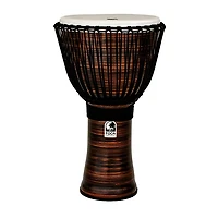 Toca Spun Copper Rope Tuned Djembe With Bag 14 in.