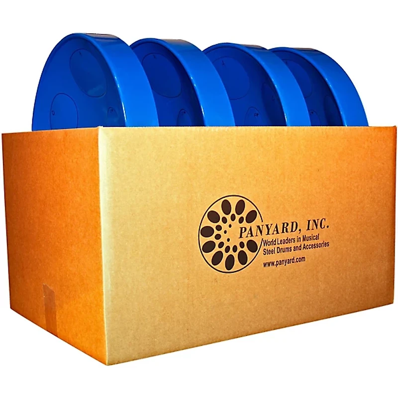 Panyard Jumbie Jam Educator's Steel Drum 4-Pack With Table Top Stands
