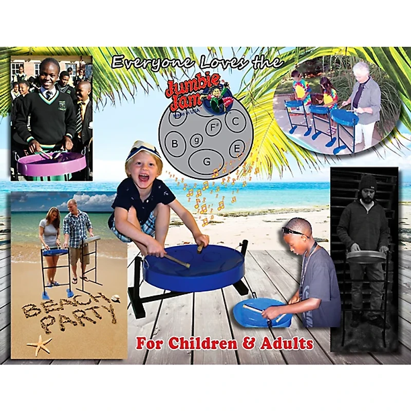 Panyard Jumbie Jam Steel Drum Kit with Table Top Stand