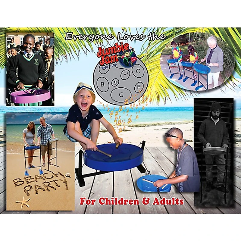Panyard Jumbie Jam Steel Drum Kit With Tube Floor Stand