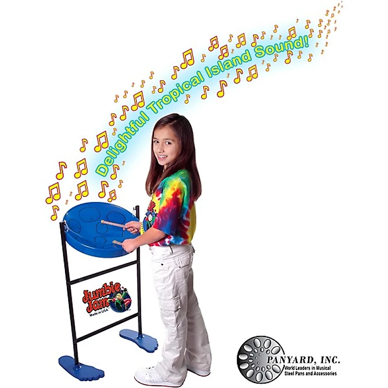 Panyard Jumbie Jam Steel Drum Kit With Tube Floor Stand