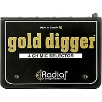 Radial Engineering Gold Digger 4-Channel Mic Selector