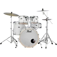 Pearl Export Standard 5-Piece Drum Set with Hardware Pure White